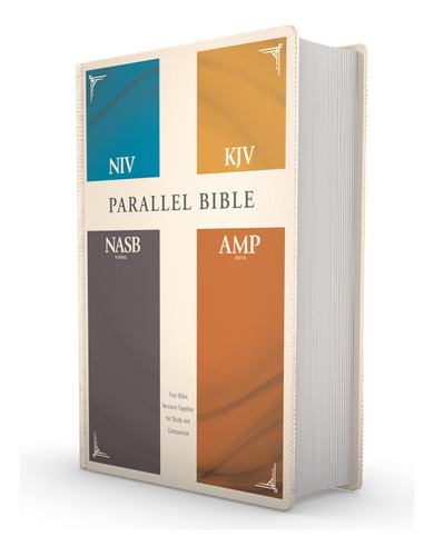 Nvi, Kjv, Nasb, Biblia Paralela Amplificada, Tapa Dura: Cuat