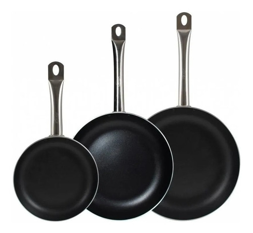 Sarten Roswell 32 Cm Profesional 5 Mm Teflon Apta Horno