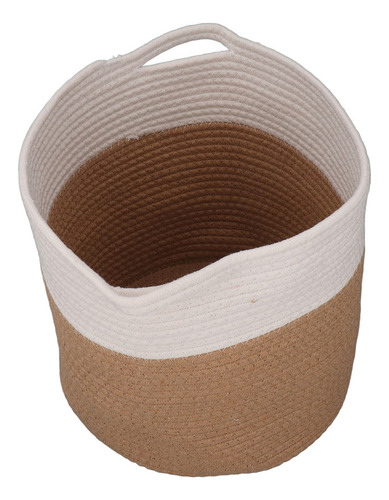 * Cesta De Lavandería Tejida, Cuerda De Algodón, Ropa