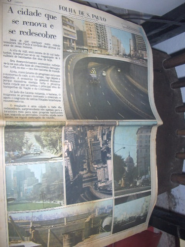 Jornal Folha De Sp 1972  Estação Rodoviária De Sp Cúpula Mon