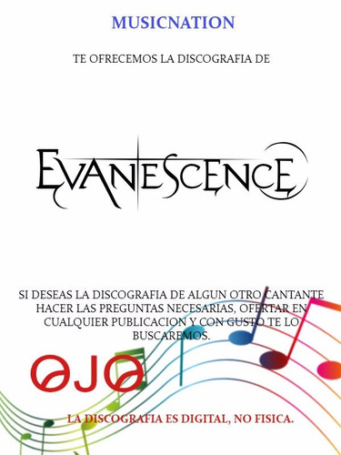 Evanescence (discografia) (Usado)