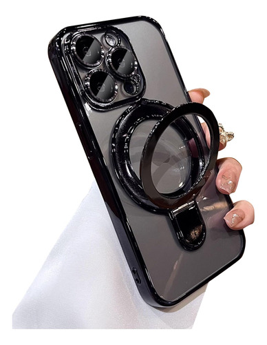 Manleno Funda Magnética Para iPhone 13 Pro Magsafe Clear Con