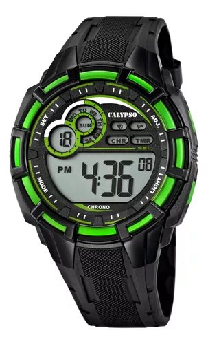 Calypso Reloj de cuarzo digital para hombre con correa de plástico K5807/3,  Gris, Correa