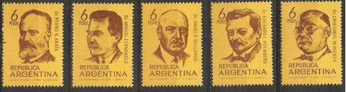 1969 Hombres De Ciencia- Argentina (serie) Mint
