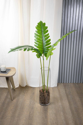 Hoja De Filodendro Planta Artificial 100cm Calidad Premium