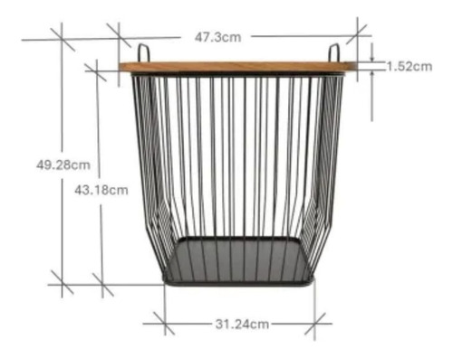 Cesta De Aluminio Member's Mark Cuadrada Con Tapa