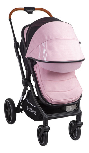 Coche de paseo Bebesit Nomad 5069 rosa con chasis color negro