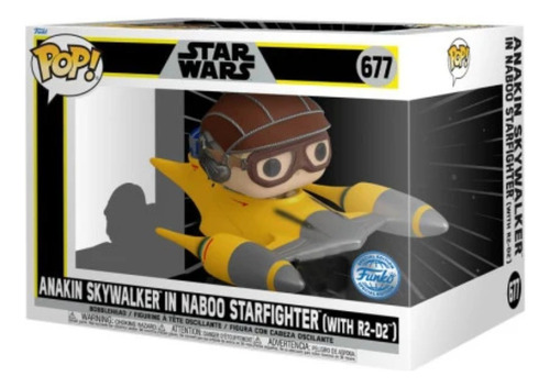 Funko Pop Star Wars 677 Anakin Skywalker Starfighter R2-d2