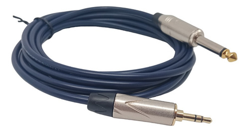 Cable Trs Stereo De 3,5mm A Ts 1/4 6,3mm Monofonico 2mts