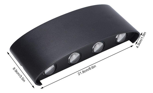 Luz Led Pared Moderna Decoración Aplique 8leds