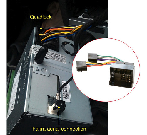 Cable Adaptador Iso De Radio De Coche Para Astra H Corsa C A