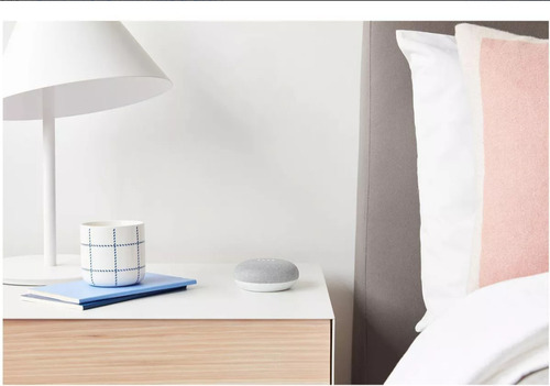 Google Nest Mini de segunda generación con asistente virtual 110/220, color tiza, 110 V/220 V