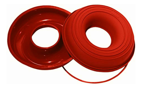 Silikomart Molde Pan, Red Silicón, 1.5 L, 24x5.5 Cm