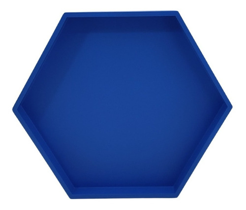 Bandeja Decorativa Moderna Geométrica Hexa Mdf Laca Luxo