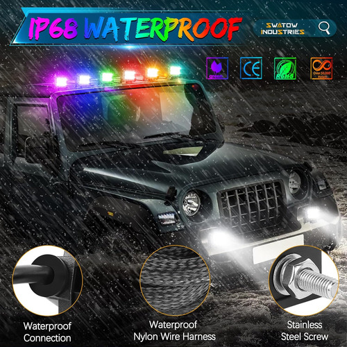 Cápsulas Led Rgb De 4 Pulgadas, Cambio De 2 Piezas De Swatow