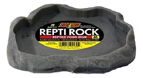 Zoo Med Repti Rock - Plato De Comida Para Reptiles Mediano (