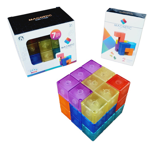 Cubo Soma Magnetico Puzzle Cube Destreza Mental + Tarjetas 