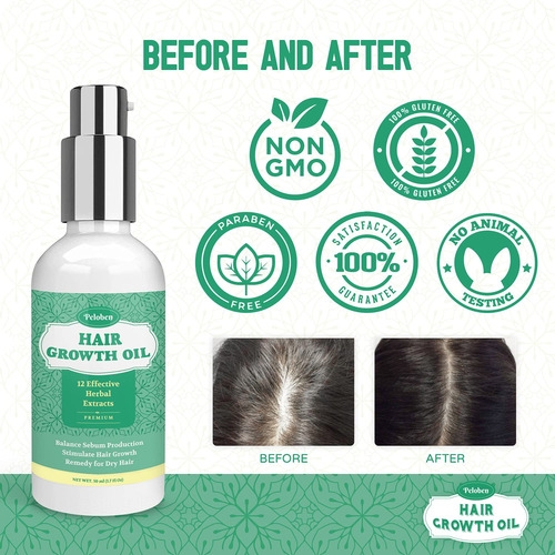 Peloben Aceite Para El Crecimiento Del Cabello Para Un Cabe.
