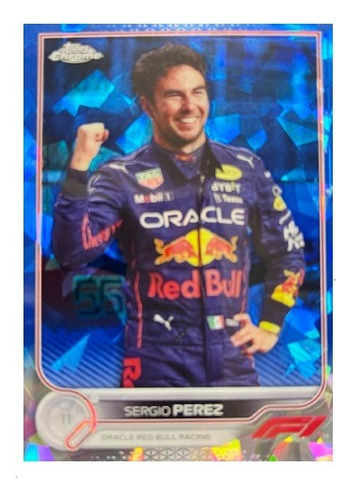 Sergio Checo Perez Tarjeta Topps Chrome Saphire Formula 1
