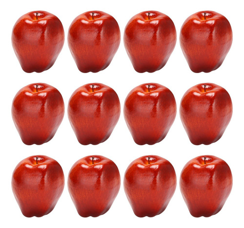 S 12 Unidades De Manzanas De Frutas Falsas, Manzanas