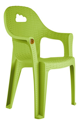 Silla Infantil De Plastico De Colores Para Niños Color Verde