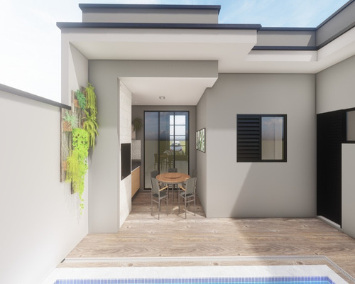 Imagem 5 de 7 de Casa 108m² 3 Dormitórios 1 Suíte Condomínio Terras De São Francisco Sorocaba - Ca00913 - 69784032