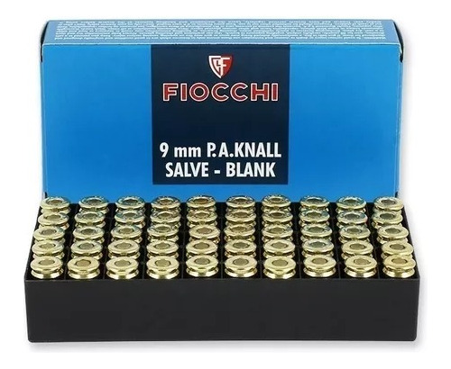 Fogueo Fiochhi 9mm Caja 50 Made In Italy Sonido Extra Fuerte