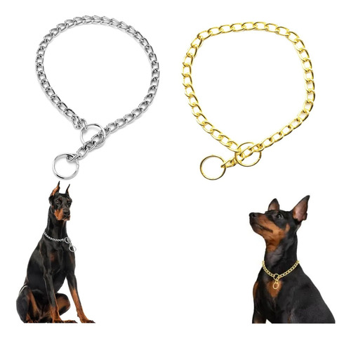 2 Cadenas De Castigo De Acero Para Entrenamiento, Talla M