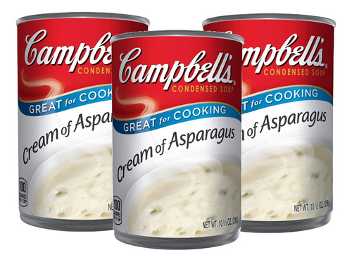 Kit 3 Sopa Concentrada Creme De Aspargo Campbell's - 295g