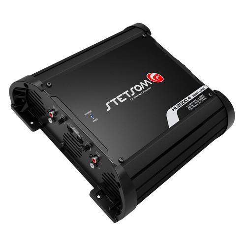 Módulo Stetsom HL 2000.4 Amplificador Full Range 20Hz ~ 26KHz 2000W RMS em 2 Ohms Entrada RCA 4 Canais 2000W em 12.6v e 2244W em 13.8v com HPF e LPF – Atende Sub, Woofers, Driver e Tweeter