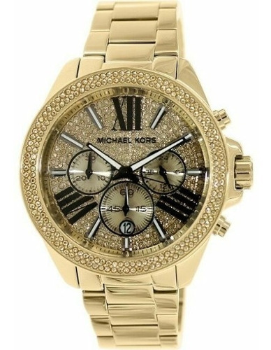 Relógio Michael Kors Mk6095 Crystal Original Eua Pave