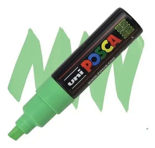 Marqueur Posca 8mm Vert Fluo - Utilisation Simple | Effet UV Marqueur Posca 8mm Vert Fluo - Utilisation Simple | Effet UV