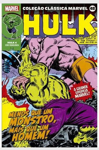 Coleção Clássica Marvel Vol. 48 - Hulk 04: Coleção Clássica Marvel Vol. 48 - Hulk 04, De Jack Kirby., Vol. Não Aplica. Editora Panini, Capa Mole Em Português