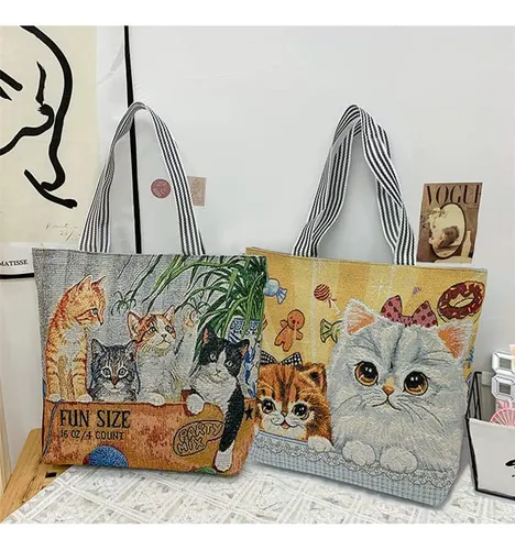 Bolsos con dibujos de gatos new arrivals