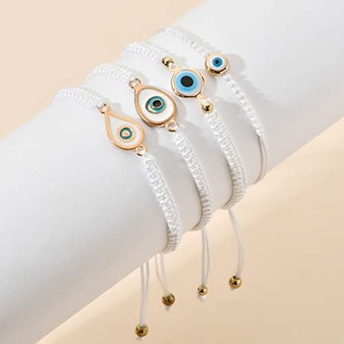 Yushitong Evil Eye String Kabbalah Hamsa Hand-tejido A Mano