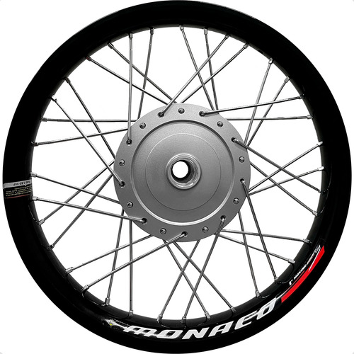 Par Roda Monaco Aero Slim Biz 100 13/15 110 125 Tambor Prata