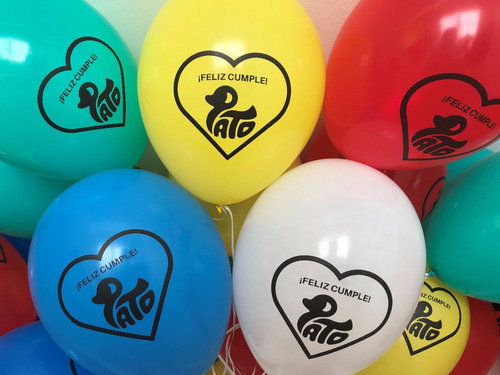 Globos Helio Y Cinta Inflados X 50 De 12 Pulgadas Globelium A