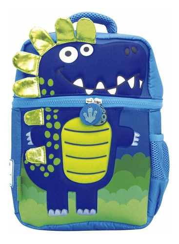 Mochila Mundo Dinos Neoprene Ck033 Para Jardín 12'' 