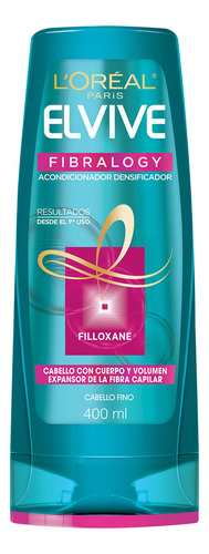 Acondicionador L'Oréal Paris Elvive Fibralogy en tubo depresible de 400mL por 1 unidad