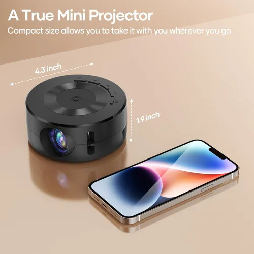 Mini Proyector, Proyector De Película Portátil De 108...