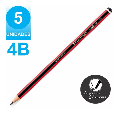 Lapiz Negro Staedtler Tradition 110 4b Pack X 5 Lapices