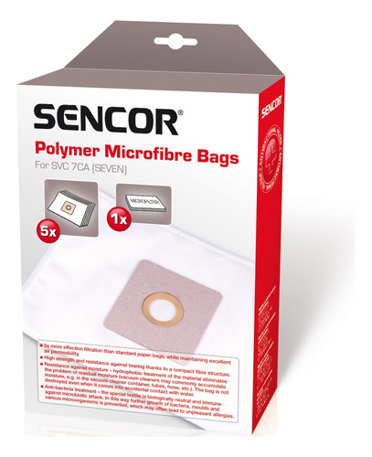 Bolsas Para Aspiradora Sencor Svc 7ca Micro-pack De 5