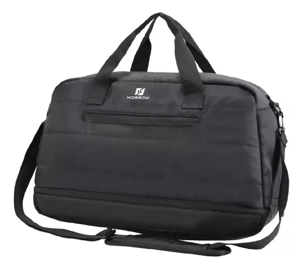 Bolso Mujer Kossok Nantes Premium Viaje Tiempo Libre Color Negro Liso