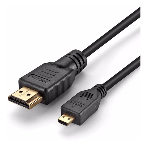 Cable Hdmi A Micro Hdmi 1 Mt Puntas Dorada Full Hd