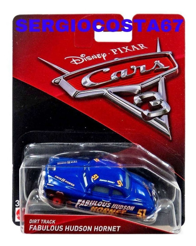 Disney Cars Dirt Track Fabulous Hudson Hornet Doc Hudson