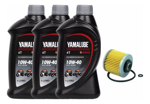 Kit Troca Oleo E Filtro Yamaha Xt 660r Yamalube 10w40