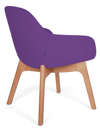 Offiho Silla De Visita Fabrizia Con Base De Madera De Fresno