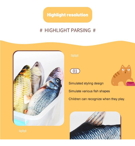 Hh 1 Pieza De Juguete For Peces Con Carga Usb, Simulación