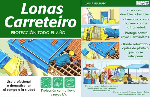 Toldos Lonas Carreteiro 5x4mt.