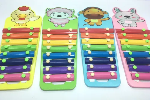 Marimba Xilofono De Animales Madera Juguete Bebe Musical